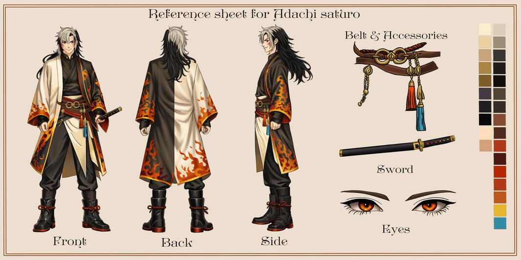 Reference sheet Vtuber Model
